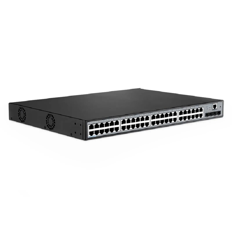 FyberOptix S2805S-48T4S, 48-Port Gigabit Ethernet L3 Smart Managed Switch, 48 x Gigabit RJ45, with 4 x 10Gb SFP+ Uplinks, Realtek Chip