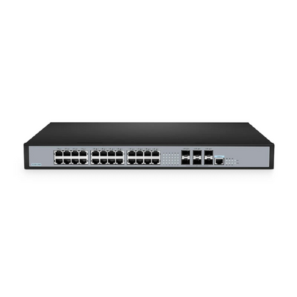 FyberOptix S3260-24M, 24-Port Ethernet L2+ Switch, 24 x 100M/1G/2.5GBase-T/Multi-Gigabit, with 6 x 10Gb SFP+ Uplinks, Stackable Switch