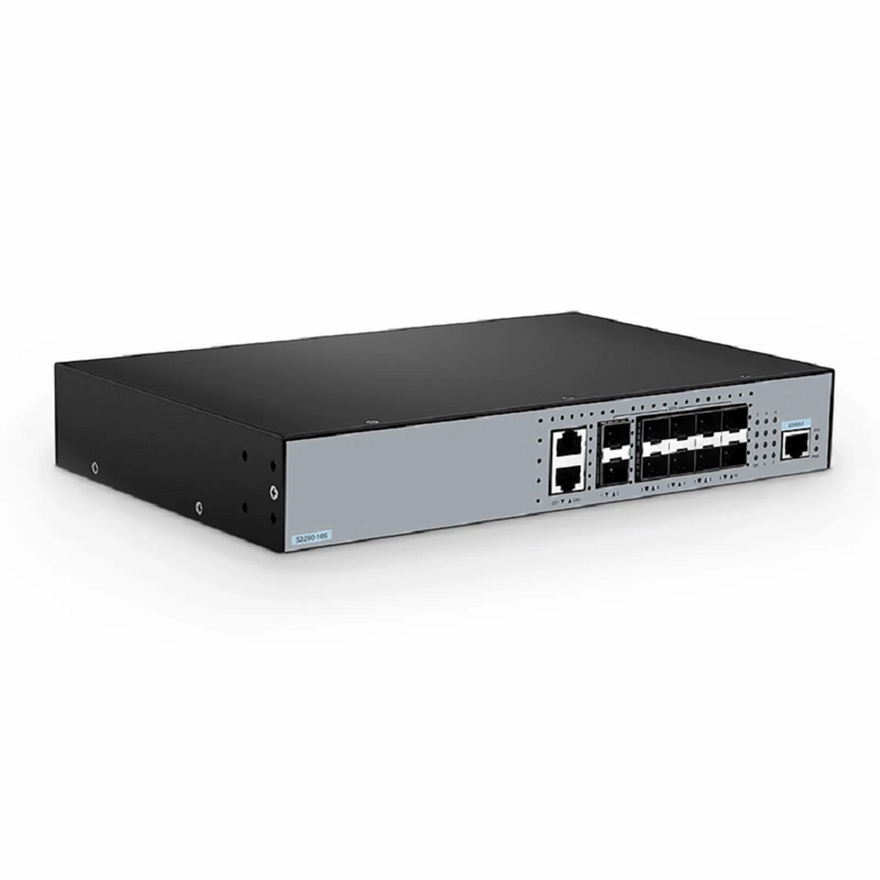 FyberOptix S3260-10S, 10-Port Ethernet L3 Managed Switch, 10 x 10Gb SFP+, with 2 x Gigabit RJ45, Support Stacking