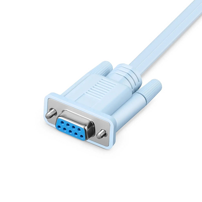 FyberOptix 7ft (2m) RJ45 (Male) to DB9 (Female) Console Cable, Blue