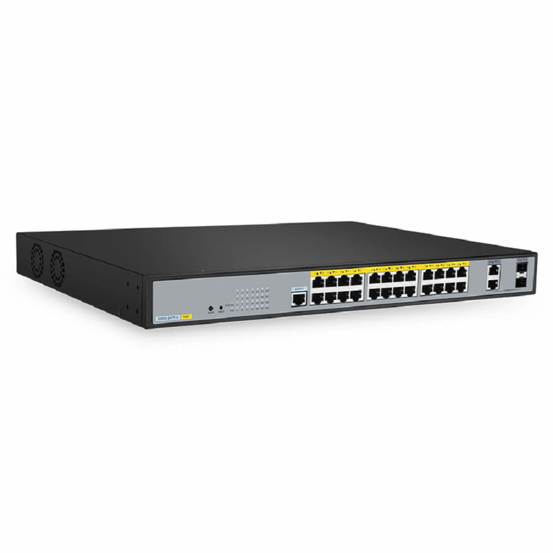 FyberOptix S3250-24TF-U, 24-Port Gigabit Ethernet L2 PoE++ SwitchÃ¯Â¼Å’24 x PoE+ Ports @370WÃ¯Â¼Å’with 2 x 1Gb Combo Uplinks