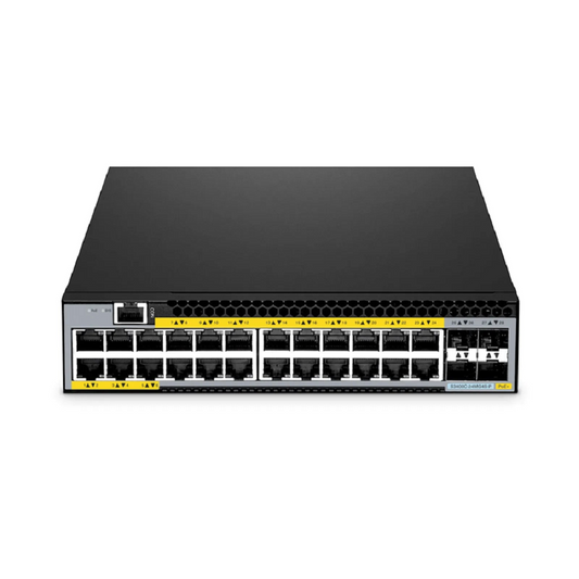 FyberOptix S3400C-24MG4S-P, 24-Port Ethernet L2+ PoE+ Switch, 24 x 2.5GBASE-T/Multi-Gigabit, with 4 x 10Gb SFP+ Uplinks