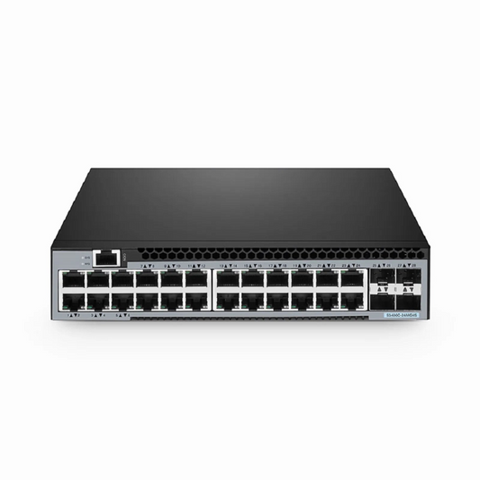 FyberOptix S3400C-24MG4S, 24-Port Ethernet L2+ Compact Half-Width Switch, 24 x 100M/1000M/2.5GBase-T/Multi-Gigabit, with 4 x 10Gb SFP+ Uplinks