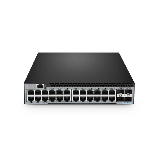 FyberOptix S3240C-24T, 24-Port Ethernet L2+ Compact Half-Width Switch, 24 x Gigabit RJ45, with 4 x 10Gb SFP+ Uplinks