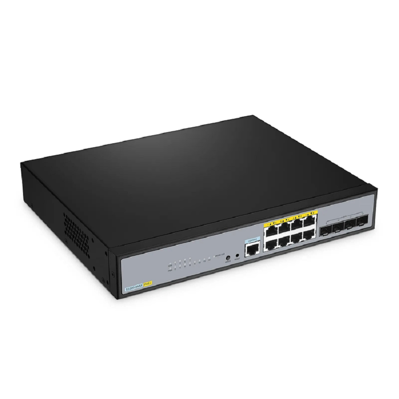 FyberOptix S3260-8MU, 8-Port Ethernet L2+ PoE++ Switch, 8 x 2.5GBASE-T/Multi-Gigabit, with 4 x 10Gb SFP+ Uplinks