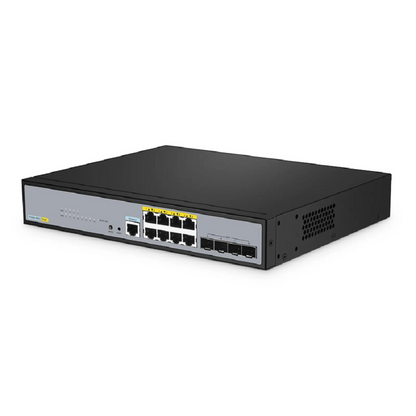 FyberOptix S3260-8MU, 8-Port Ethernet L2+ PoE++ Switch, 8 x 2.5GBASE-T/Multi-Gigabit, with 4 x 10Gb SFP+ Uplinks