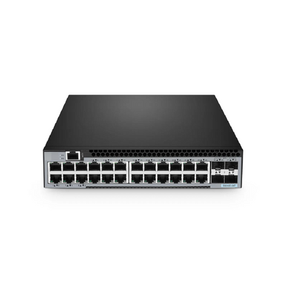FyberOptix S3240C-24T, 24-Port Ethernet L2+ Compact Half-Width Switch, 24 x Gigabit RJ45, with 4 x 10Gb SFP+ Uplinks