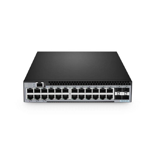 FyberOptix S3240C-24T, 24-Port Ethernet L2+ Compact Half-Width Switch, 24 x Gigabit RJ45, with 4 x 10Gb SFP+ Uplinks