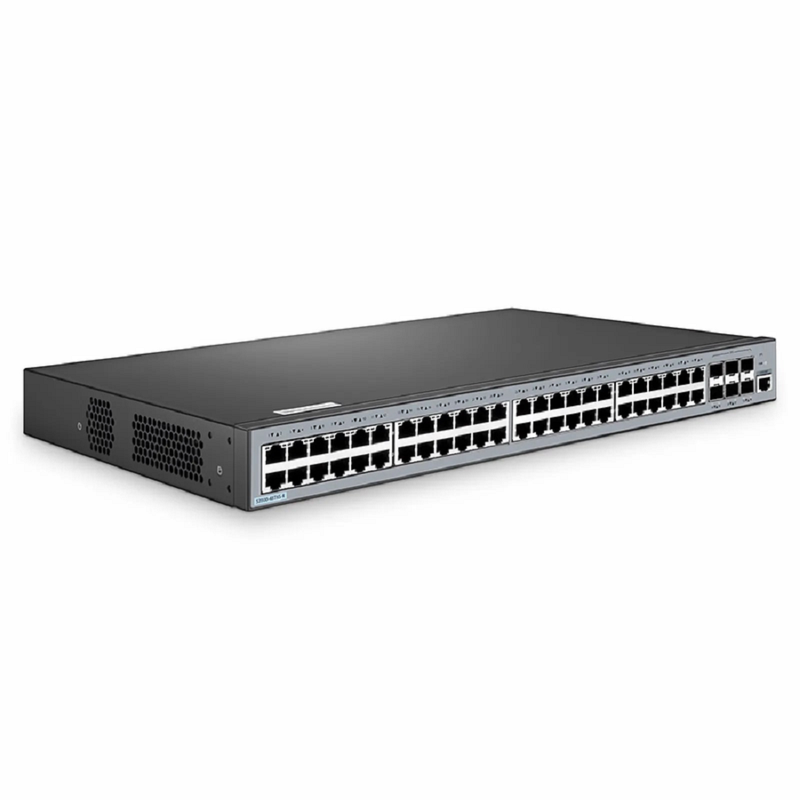 FyberOptix S3900-48T6S-R, 48-Port Gigabit Ethernet L2+ Switch, 48 x Gigabit RJ45, with 6 x 10Gb SFP+ Uplinks, Stackable Switch