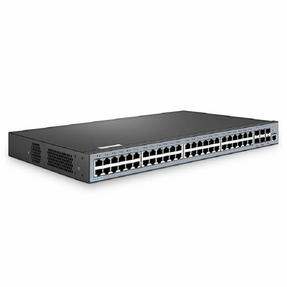 FyberOptix S3900-48T6S-R, 48-Port Gigabit Ethernet L2+ Switch, 48 x Gigabit RJ45, with 6 x 10Gb SFP+ Uplinks, Stackable Switch