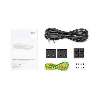FyberOptix S2500L-18T2F-P, 18-Port Gigabit Ethernet L2 Unmanaged PoE+ Switch, 16 x PoE+ Ports@240W, 2 x 1Gb RJ45, with 2 x 1Gb SFP Uplinks, Desktop/Rackmount
