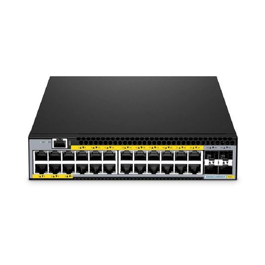 FyberOptix S3400C-24MG4S-P, 24-Port Ethernet L2+ PoE+ Switch, 24 x 2.5GBASE-T/Multi-Gigabit, with 4 x 10Gb SFP+ Uplinks