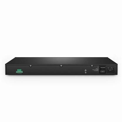 FyberOptix S3400-48T6SP, 48-Port Gigabit Ethernet L2+ PoE+ Switch, 48 x PoE+ Ports @370W, with 6 x 10Gb SFP+ Uplinks, AC+DC Power Supplies, Support Stacking
