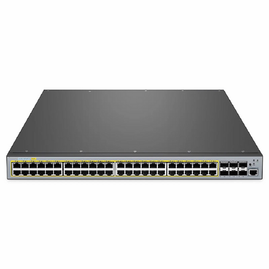 FyberOptix S5500-48T6SP-R, 48-Port Gigabit Ethernet L3 PoE+ Switch, 48 x PoE+ Ports @760W, with 6 x 10Gb SFP+, Support Stacking