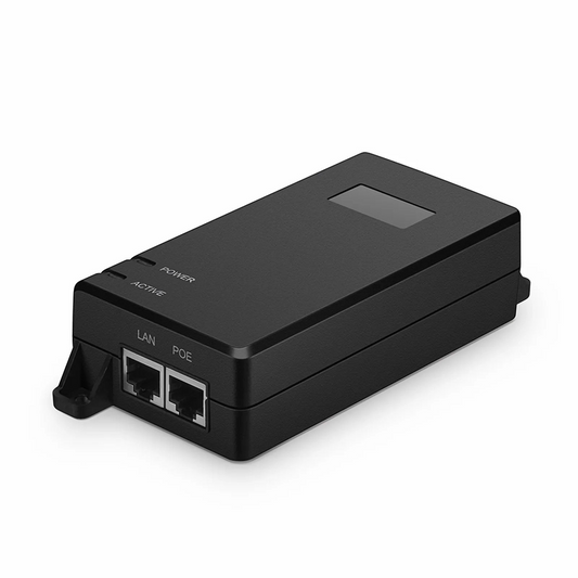 FyberOptix Single Port 1/2.5/5/10G Multi-Gigabit PoE++ Injector, PoE Port @ 60W