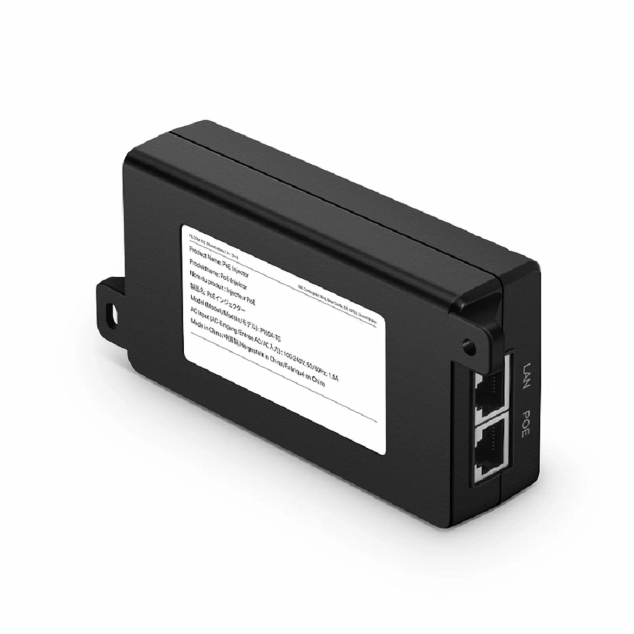 FyberOptix Single Port 1/2.5/5/10G Multi-Gigabit PoE++ Injector, PoE Port @ 60W