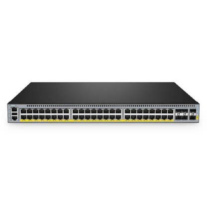 FyberOptix S5440L-48P, 48-Port Gigabit Ethernet L3 PoE+ Switch, 48 x PoE+ Ports @740W, with 6 x 25Gb SFP28 Uplinks, Support VXLAN & MLAG