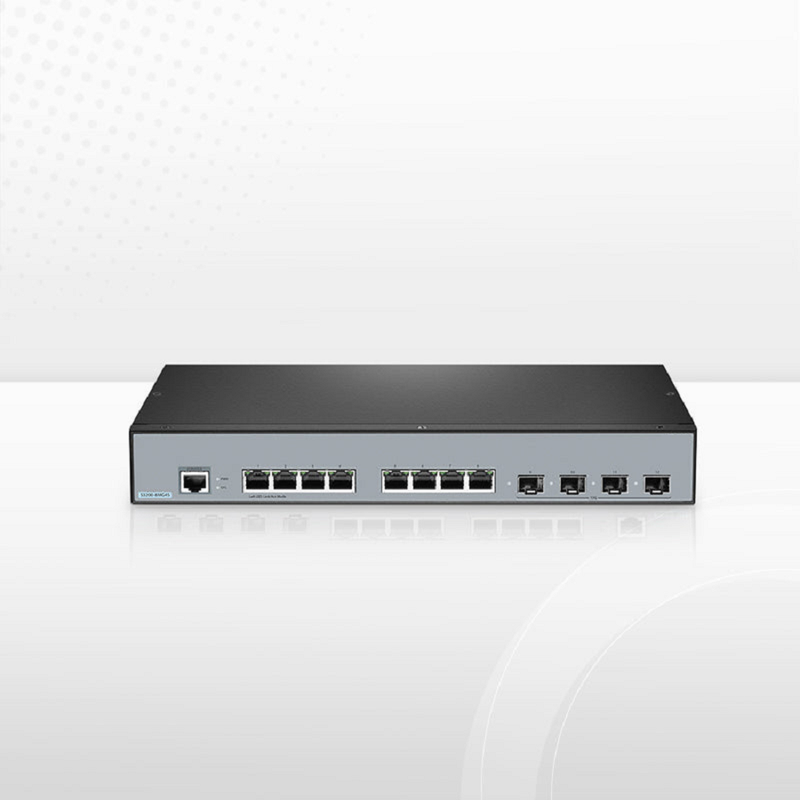 FyberOptix S3200-8MG4S, 8-Port Ethernet L2+ Switch, 8 x 100M/1000M/2.5G Multi-Gigabit RJ45, with 4 x 10Gb SFP+ Uplinks