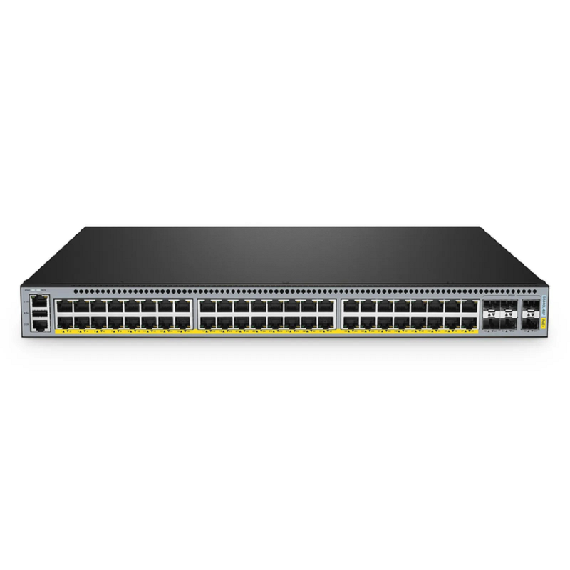 FyberOptix S5440L-48P, 48-Port Gigabit Ethernet L3 PoE+ Switch, 48 x PoE+ Ports @740W, with 6 x 25Gb SFP28 Uplinks, Support VXLAN & MLAG