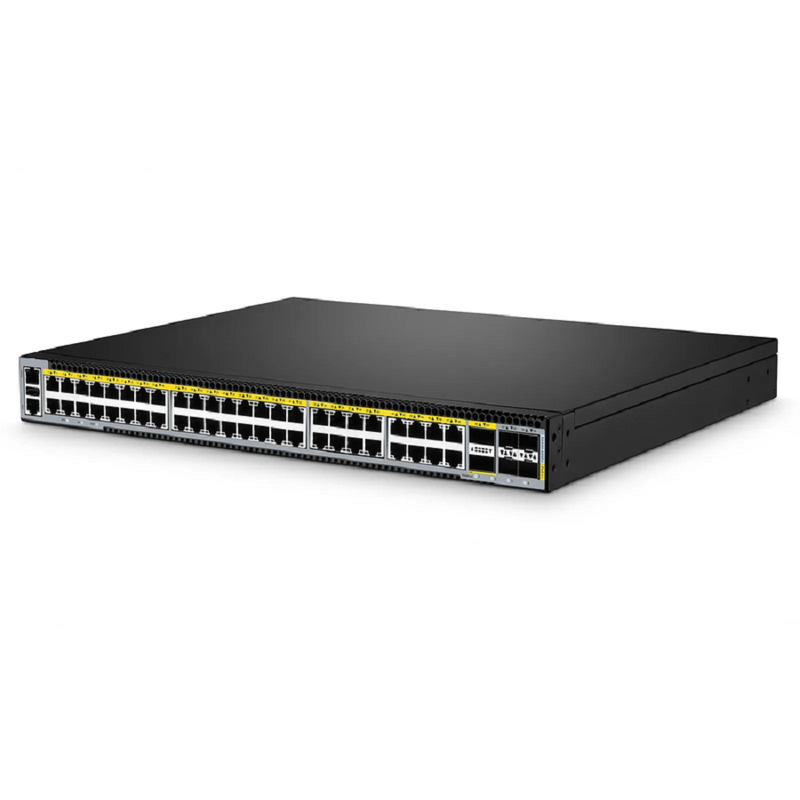 FyberOptix S5440H-48MU, 48-Port Gigabit Ethernet L3 PoE++ Switch, 32 x 2.5Gb PoE++, 16 x 10Gb PoE++ Ports @2000W, with 8 x 25Gb SFP28 Uplinks, Support EVPN-VXLAN & MLAG