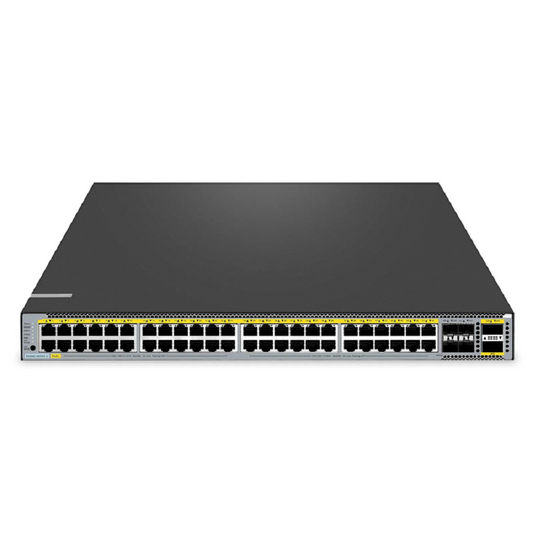 FyberOptix S5860-48MG-U, 48-Port Ethernet L3 PoE++ Switch, 48 x 5GBASE-T/Multi-Gigabit Ports, 4 x 25Gb SFP28 Uplinks, with 2 x 40Gb QSFP+ Uplinks, Support Stacking, Broadcom Chip