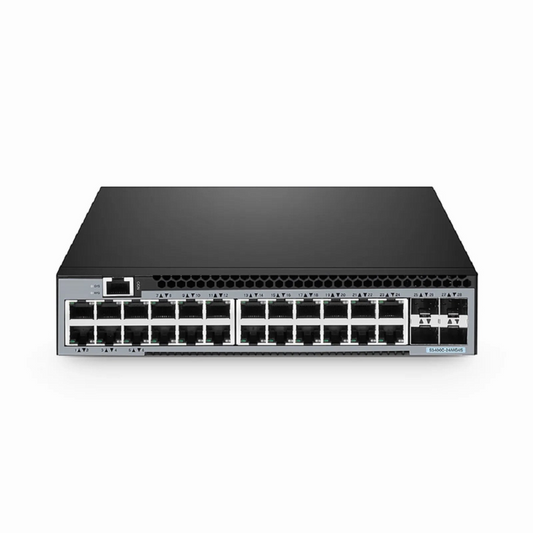 FyberOptix S3400C-24MG4S, 24-Port Ethernet L2+ Compact Half-Width Switch, 24 x 100M/1000M/2.5GBase-T/Multi-Gigabit, with 4 x 10Gb SFP+ Uplinks