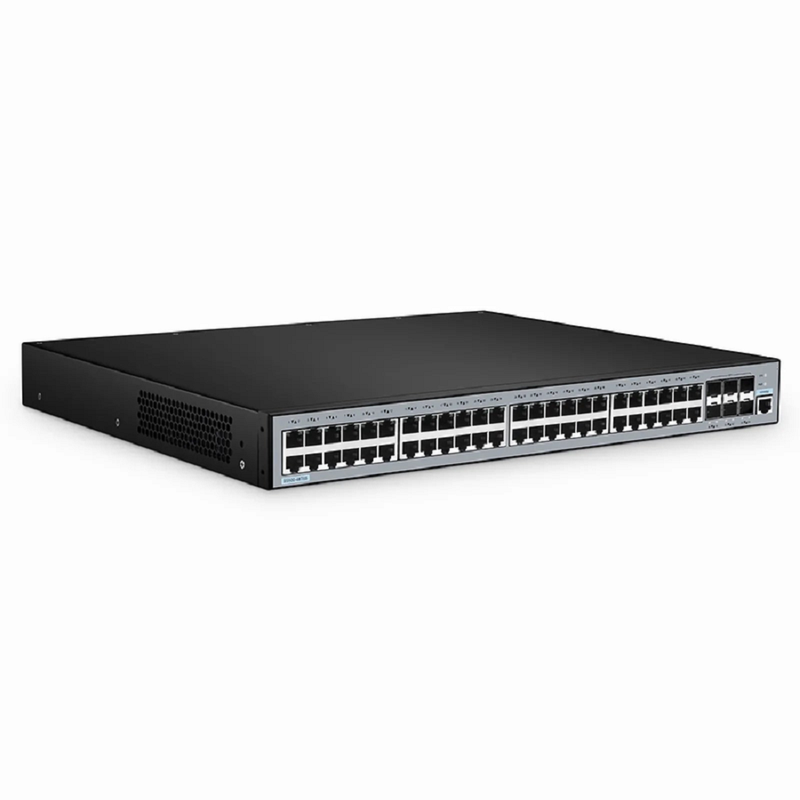FyberOptix S5500-48T6S, 48-Port Gigabit Ethernet L3 Switch, 48 x Gigabit RJ45, with 6 x 10Gb SFP+ Uplinks, Support Stacking