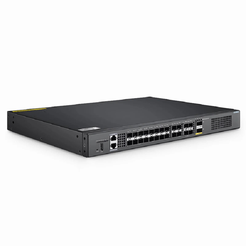 FyberOptix S5860-20SQ, 24-Port Ethernet L3 Switch, 20 x 10Gb SFP+, with 4 x 25Gb SFP28 and 2 x 40Gb QSFP+, Support Stacking, Broadcom Chip