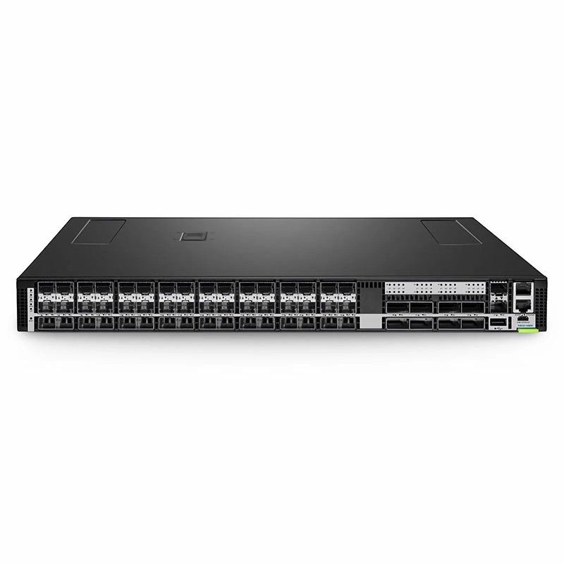 FyberOptix N8550-48B8C, 48-Port Ethernet Data Center Switch, 48 x 25Gb SFP28, 8 x 100Gb QSFP28 Uplinks, with 2 x 10Gb SFP+ Management Port, PicOSÃ‚Â®, Broadcom Trident 3 Chip, Back-to-Front Airflow