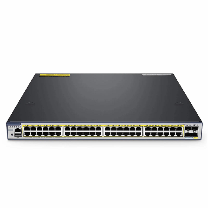 FyberOptix S3410-48TS-P, 48-Port Gigabit Ethernet L2+ PoE+ Switch, 48 x PoE+ Ports @740W, with 2 x 10Gb SFP+ Uplinks and 2 x Combo SFP Ports, PicOSÃ‚Â®, Support MLAG, Broadcom Chip