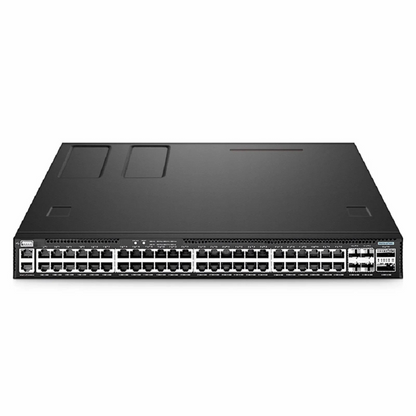 FyberOptix S5870-48T6BC-U, 48-Port Ethernet L3 PoE++ Switch, 48 x PoE++ Ports @1560W, with 4 x 25Gb SFP28 and 2 x 100Gb QSFP28 Uplinks, PicOSA®, Support EVPN-VXLAN, MLAG & Perpetual PoE, Broadcom Chip