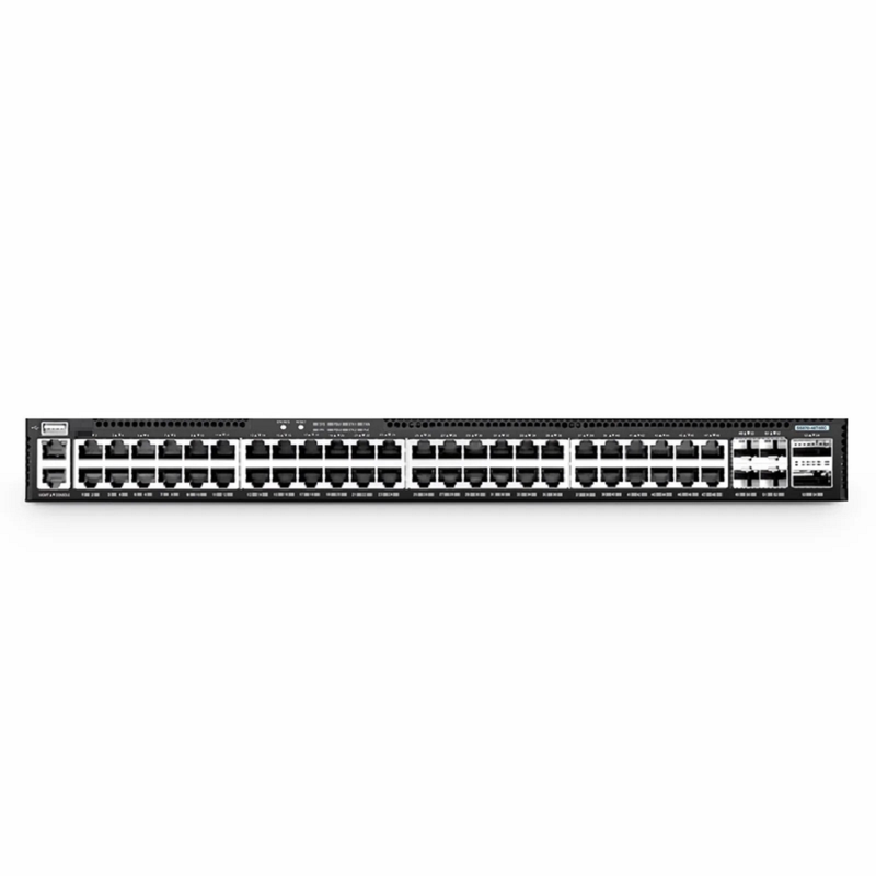 FyberOptix S5870-48T6BC, 48-Port Ethernet L3 Enterprise Switch, 48 x Gigabit RJ45, with 4 x 25Gb SFP28 and 2 x 100Gb QSFP28 Uplinks, PicOSA®, Support EVPN-VXLAN, Broadcom Chip