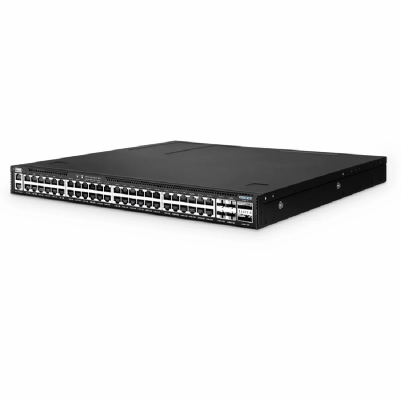 FyberOptix S5870-48T6BC, 48-Port Ethernet L3 Enterprise Switch, 48 x Gigabit RJ45, with 4 x 25Gb SFP28 and 2 x 100Gb QSFP28 Uplinks, PicOSA®, Support EVPN-VXLAN, Broadcom Chip