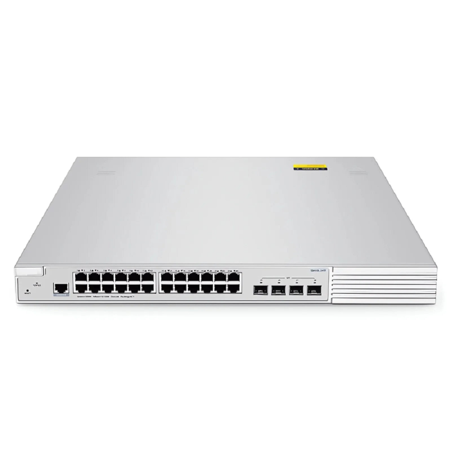 FyberOptix S3410L-24TF, 24-Port Gigabit Ethernet L2+ Switch, 24 x Gigabit RJ45, with 4 x 1Gb SFP Uplinks, PicOSA®, Support MLAG, Broadcom Chip, Fanless
