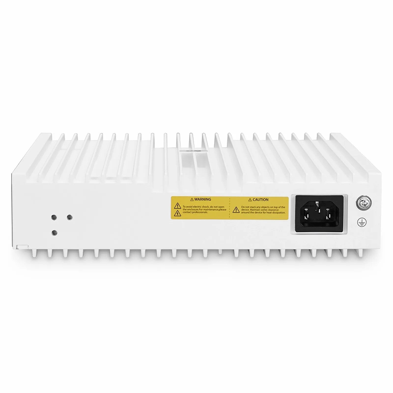 FyberOptix S3410C-16TMS-P, 16-Port Gigabit Ethernet L2+ PoE+ Switch, 6 x PoE+ Ports, 2 x 5Gb PoE+ Ports@125W, 10 x 1Gb RJ45, with 2 x 10Gb SFP+ Uplinks, PicOSA®, Support MLAG, Broadcom Chip, Fanless