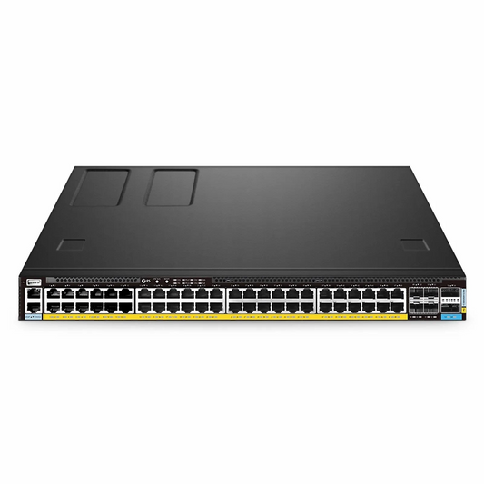 FyberOptix S5870-48MX6BC-U, 48-Port Ethernet L3 PoE++ Switch, 36 x 2.5Gb PoE++ Ports, 12 x 10Gb PoE++ Ports @2100W, with 4 x 25Gb SFP28 and 2 x 100Gb QSFP28 Uplinks, PicOSA®, Support EVPN-VXLAN, MLAG & Perpetual PoE, Broadcom Chip