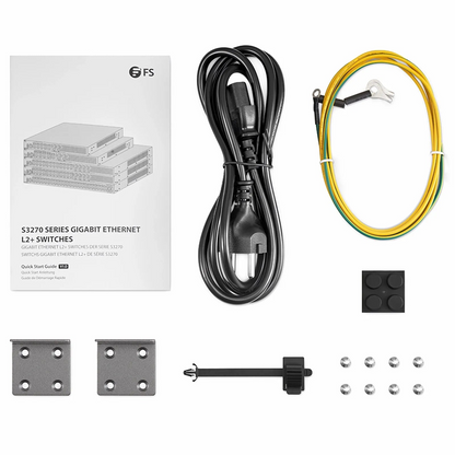 FyberOptix S3270-24TM, 24-Port Gigabit Ethernet L2+ Switch, 24 x Gigabit RJ45, with 4 x 1/2.5Gb SFP Uplinks, PicOSA®, Broadcom Chip