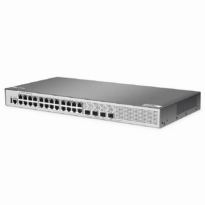 FyberOptix S3270-24TM, 24-Port Gigabit Ethernet L2+ Switch, 24 x Gigabit RJ45, with 4 x 1/2.5Gb SFP Uplinks, PicOSA®, Broadcom Chip