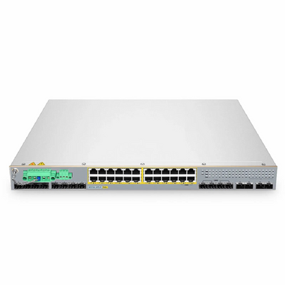 FyberOptix IES5100-24TS-P, 24-Port Gigabit Ethernet L2+ Managed Industrial PoE+ Switch, 20 x PoE+ Ports @720W, with 4 x 1Gb RJ45/SFP Combo, 8 x 1Gb SFP and 4 x 10Gb SFP+, -40 to 75A°C Operating Temperature