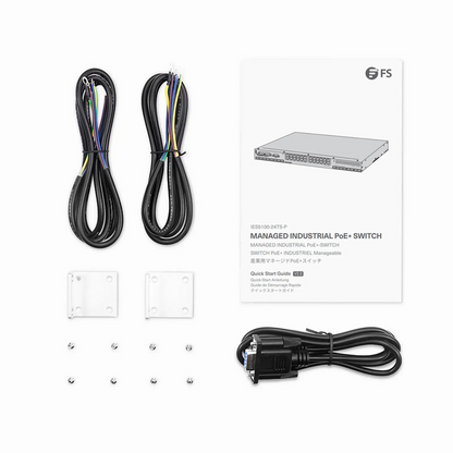 FyberOptix IES5100-24TS-P, 24-Port Gigabit Ethernet L2+ Managed Industrial PoE+ Switch, 20 x PoE+ Ports @720W, with 4 x 1Gb RJ45/SFP Combo, 8 x 1Gb SFP and 4 x 10Gb SFP+, -40 to 75A°C Operating Temperature