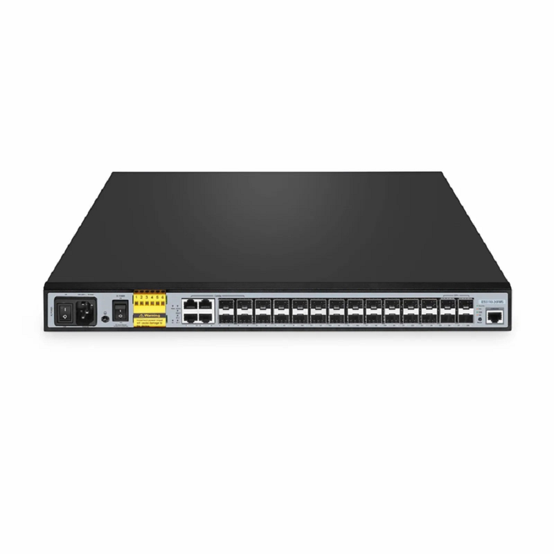FyberOptix IES5110-20FMS, 20-Port Ethernet L2+ Managed Industrial Switch, 10 x 1Gb SFP, 10 x 1/2.5Gb SFP, with 4 x 1Gb RJ45/SFP Combo, 4 x 10Gb SFP+, Wide-Temp