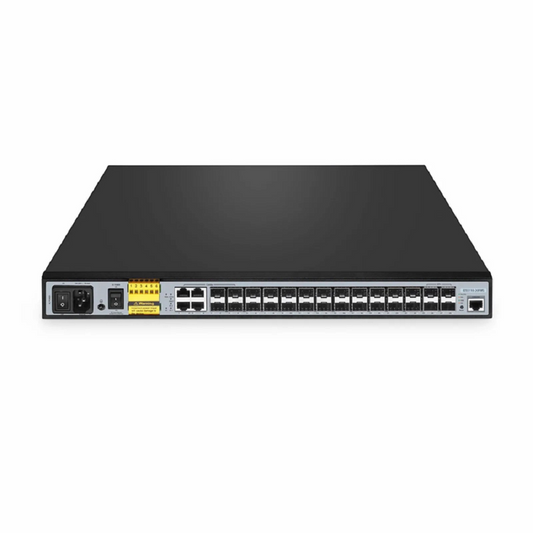 FyberOptix IES5110-20FMS, 20-Port Ethernet L2+ Managed Industrial Switch, 10 x 1Gb SFP, 10 x 1/2.5Gb SFP, with 4 x 1Gb RJ45/SFP Combo, 4 x 10Gb SFP+, Wide-Temp