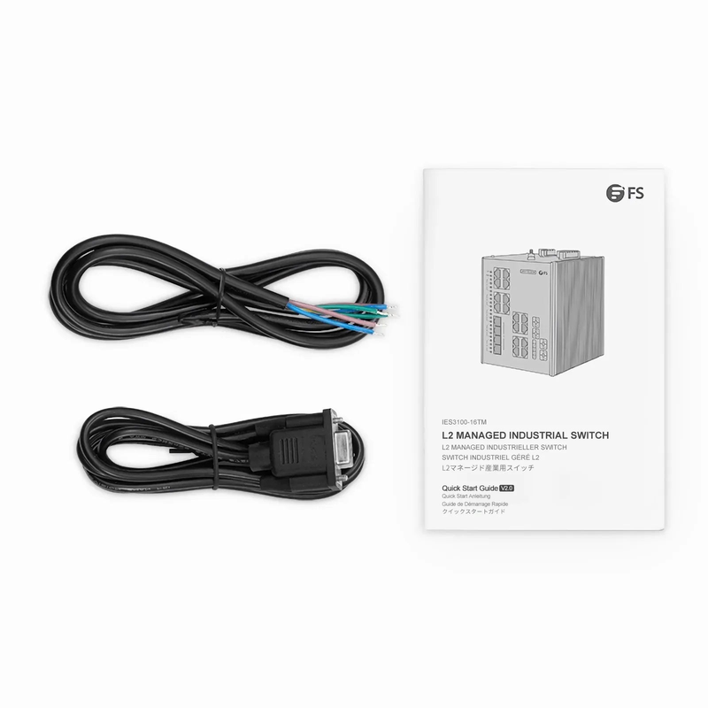 FyberOptix IES3100-16TM, 16-Port Gigabit Ethernet L2 Managed Industrial Switch, 16 x 10/100/1000BASE-T, with 4 x 1/2.5Gb SFP, -40 to 85Ã‚Â°C Operating Temperature
