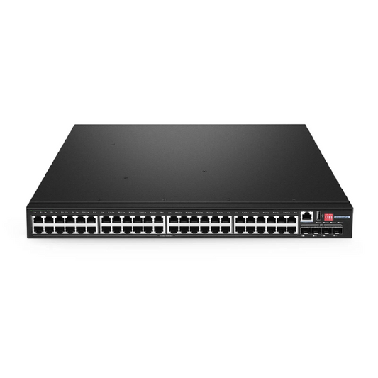 FyberOptix IES5120-48T4S, 48-Port Gigabit Ethernet L2+ Managed Industrial Switch, 48 x 10/100/1000BASE-T, with 4 x 1/10Gb SFP+, -40 to 75Ã‚Â°C Operating Temperature