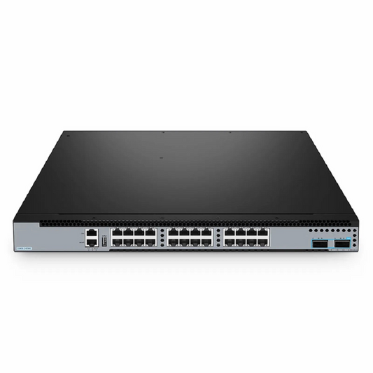 FyberOptix S5850-24XMG, 24-Port Ethernet L3 Switch, 24 x 10GBASE-T/Multi-Gigabit, with 2 x 100Gb QSFP28, Support MPLS&MLAG