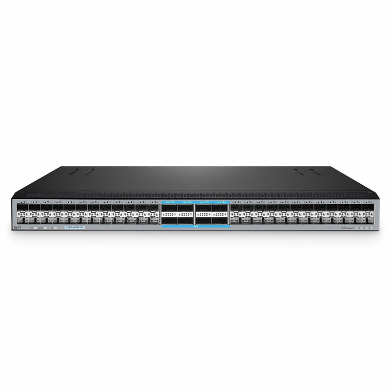 FyberOptix S5850-48S8C, 48-Port Ethernet L3 Switch, 48 x 10Gb SFP+, with 8 x 100Gb QSFP28, Support MPLS&MLAG