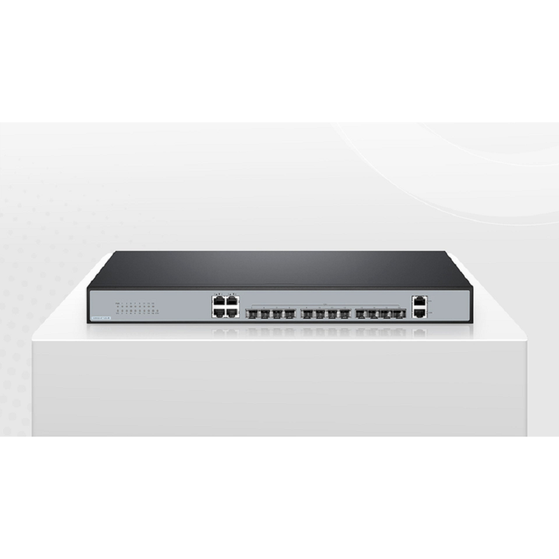 FyberOptix S3950-4T12S-R, 12-Port Ethernet L2+ Managed Switch, 12 x 10Gb SFP+, with 4 x Gigabit RJ45, Support MLAG