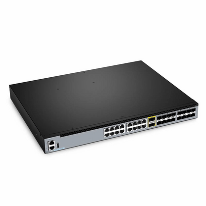 FyberOptix S5850-16T16BS2Q, 16-Port Gigabit Ethernet L3 Switch, 16 x Gigabit RJ45, with 8 x 10Gb SFP+, 8 x 25Gb SFP28 and 2 x 40Gb QSFP+ Uplinks, Support MLAG