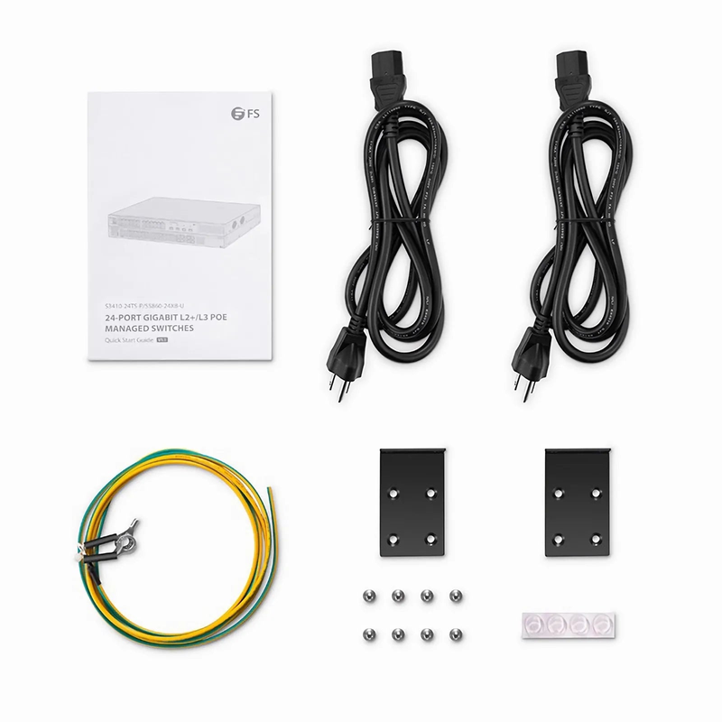 FyberOptix S5860-24XB-U, 24-Port Ethernet L3 PoE++ Switch, 24 x 10GBASE-T/Multi-Gigabit, 4 x 10Gb SFP+, with 4 x 25Gb SFP28 Uplinks, Support Stacking, Broadcom Chip