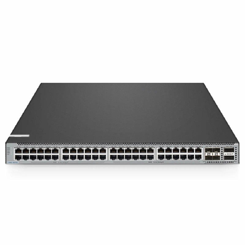 FyberOptix S5860-48XMG, 48-Port Ethernet L3 Switch, 48 x 10GBASE-T/Multi-Gigabit Ports, 4 x 25Gb SFP28, with 2 x 40Gb QSFP+ Uplinks, Support Stacking, Broadcom Chip